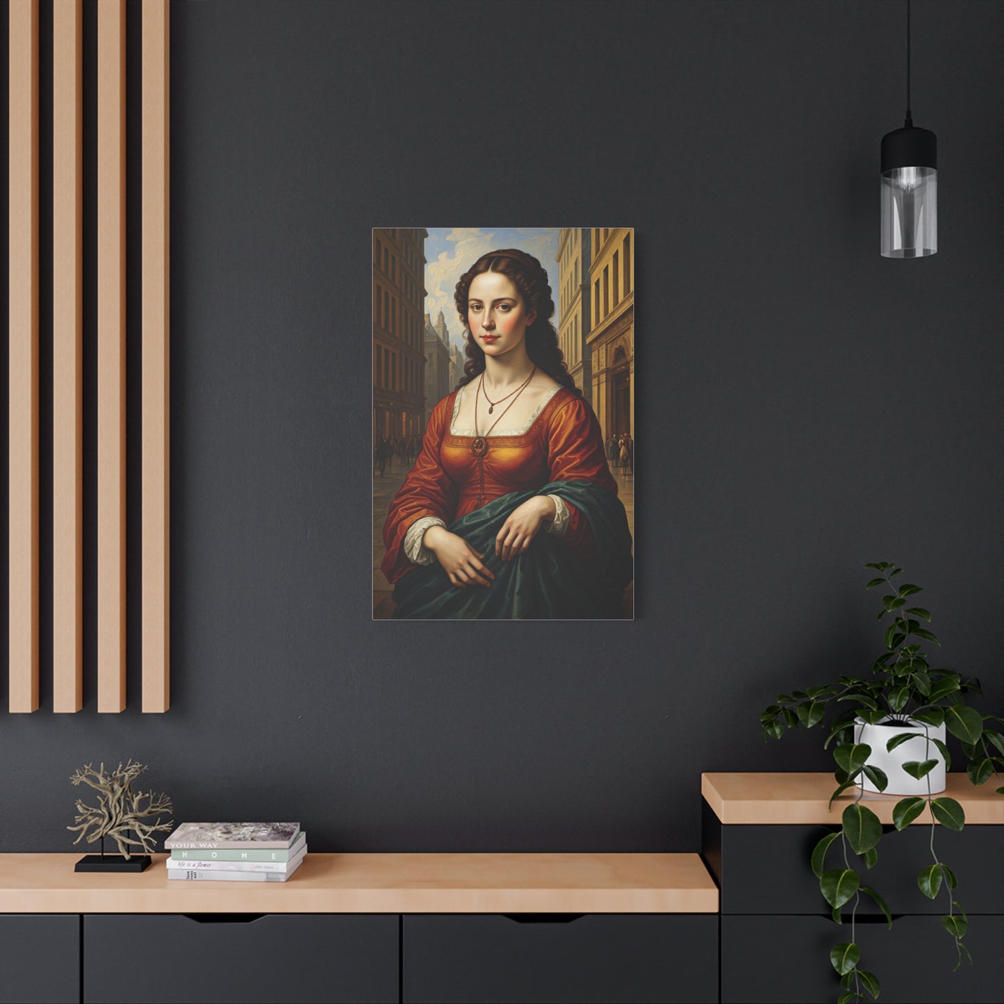 Renaissance Elegance Woman Portrait Wall Art & Canvas Print