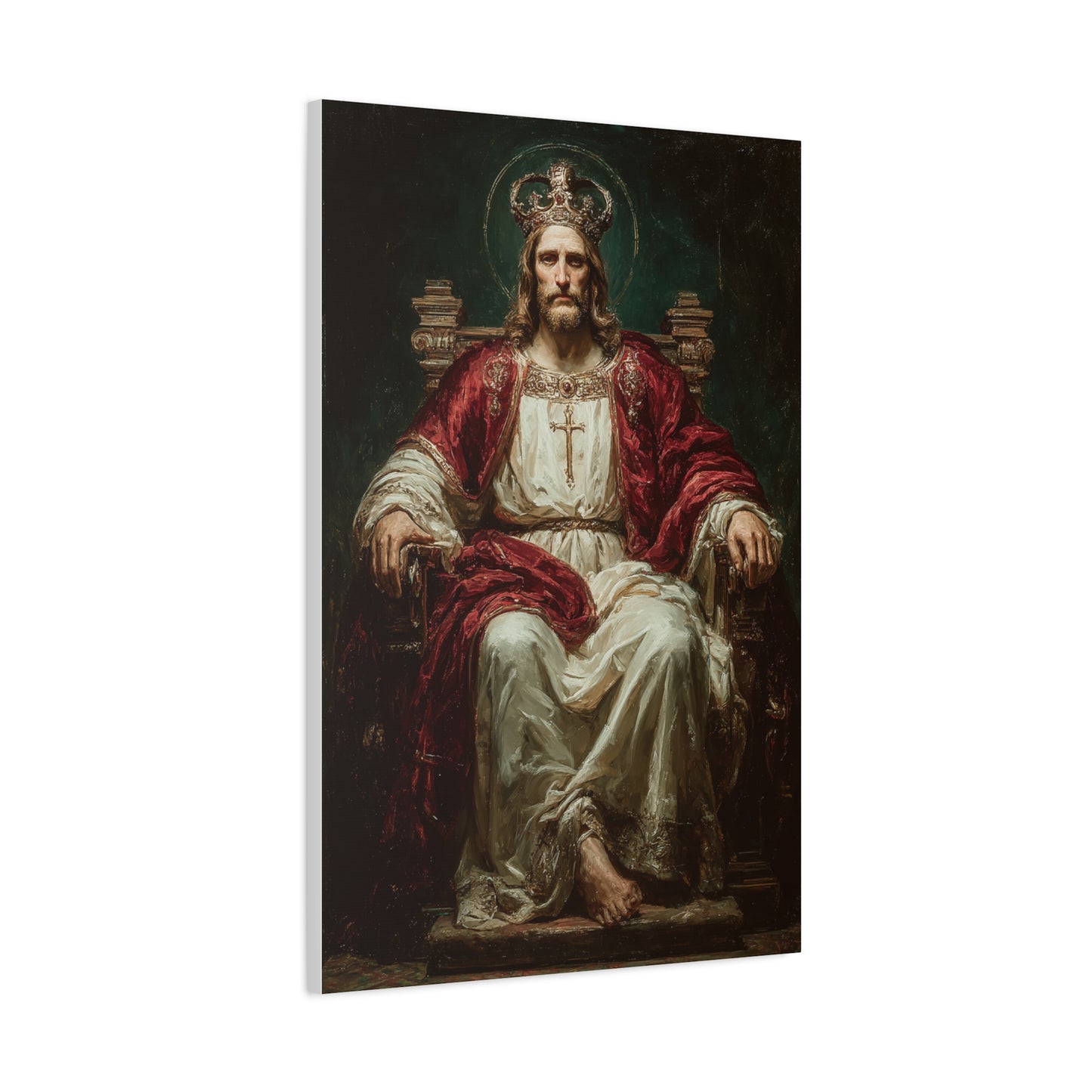 Christ the King Throne Portrait Wall Art & Canvas Print