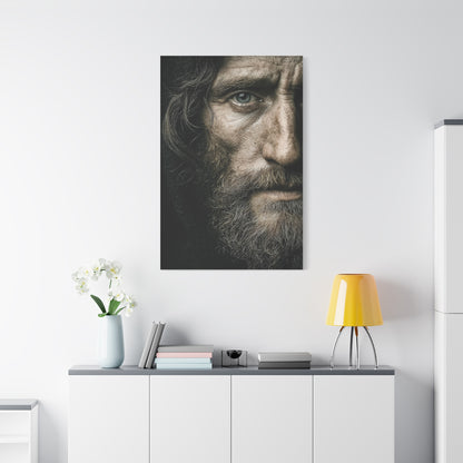 Christ Close-Up Emotional Portrait Wall Art & Canvas Print