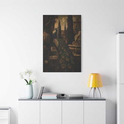 Renaissance Garden Peacock Wall Art & Canvas Print