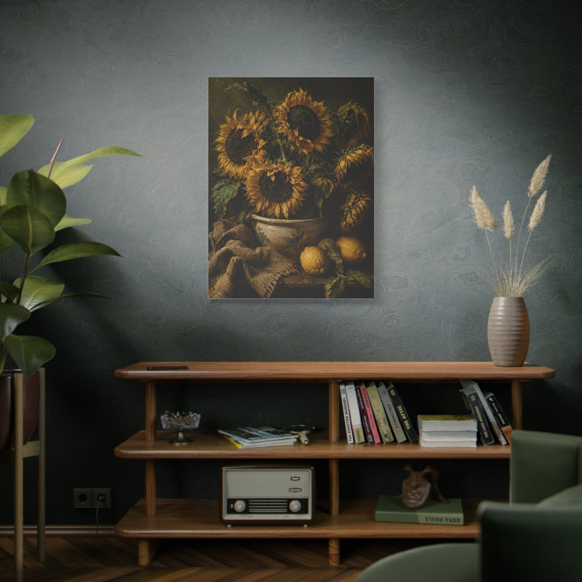 Baroque Sunflower Arrangement Wall Art & Canvas Print