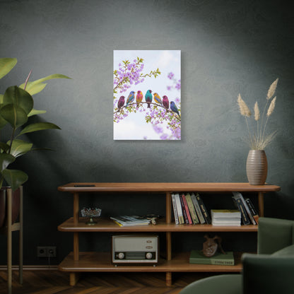 Spring Blossom Birds Composition Wall Art & Canvas Print