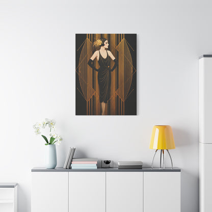 Roaring Twenties Glamour Lady Wall Art & Canvas Prints