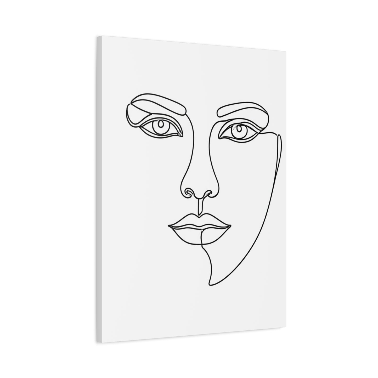 Abstract Line Face Wall Art & Canvas Prints