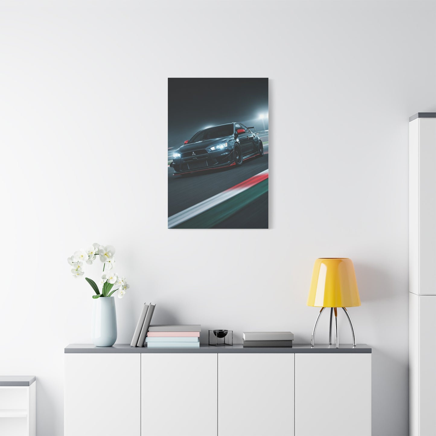 Mitsubishi Lancer Evolution X Circuit Attack Wall Art & Canvas Prints