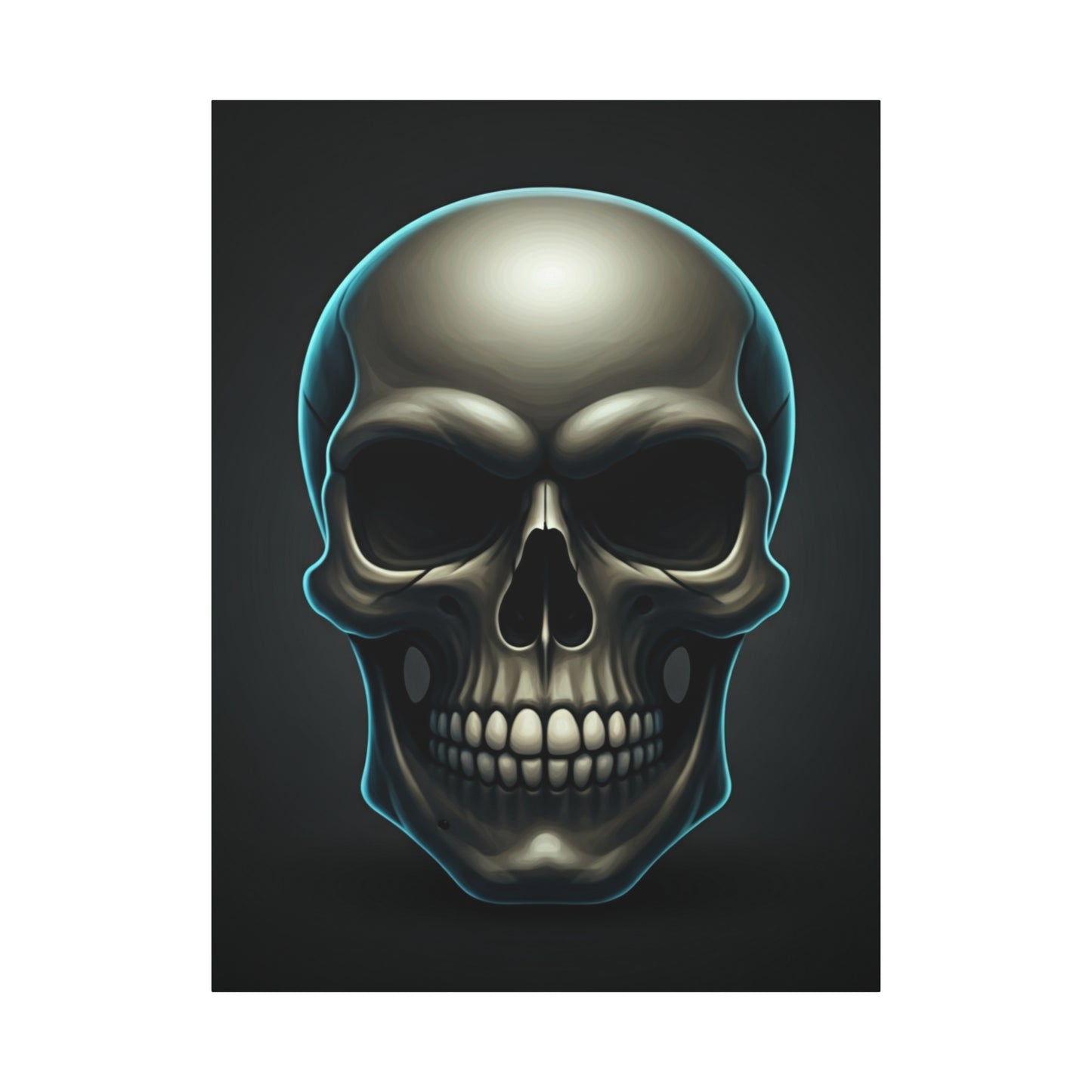Neon Skull Dominion Wall Art & Canvas Print