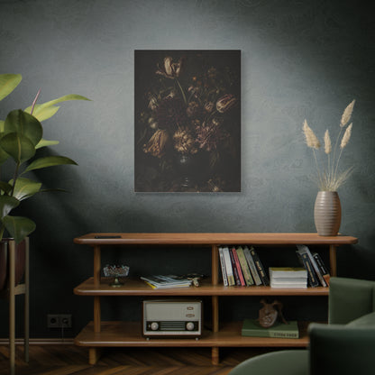 Dark Floral Old Master Still Life Wall Art & Canvas Print
