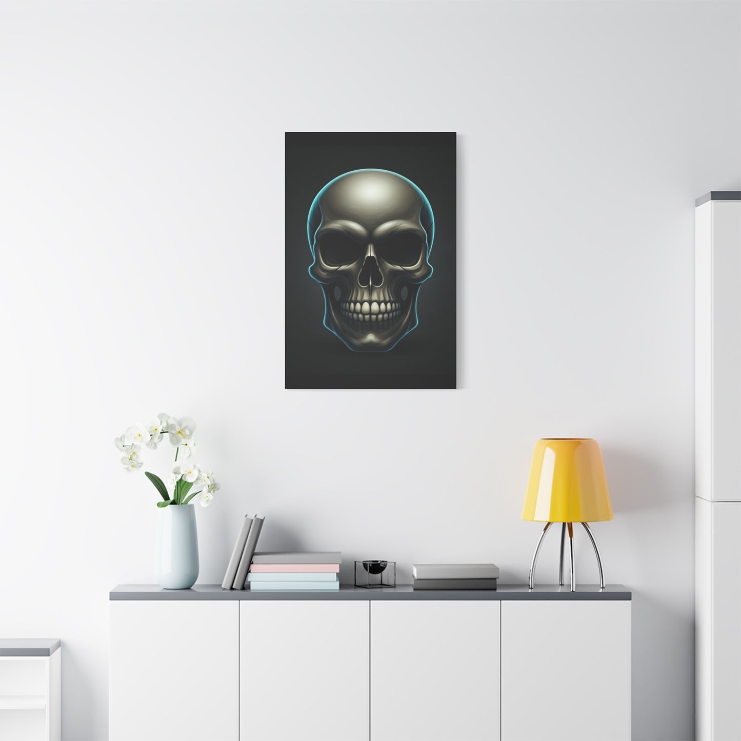 Neon Skull Dominion Wall Art & Canvas Print
