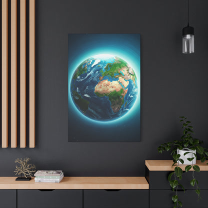 Glowing Earth from Space Wall Art & Canvas Prints