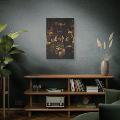 French Bulldog Poker Club Wall Art & Canvas Print