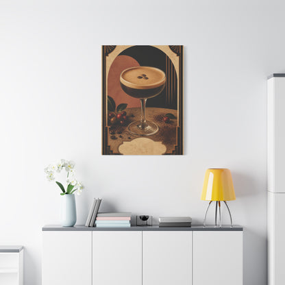 Espresso Martini Deco Poster Wall Art & Canvas Print