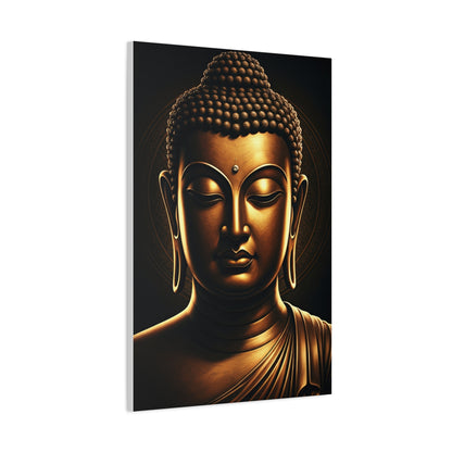 Serene Enlightenment Buddha Close-Up Wall Art & Canvas Prints