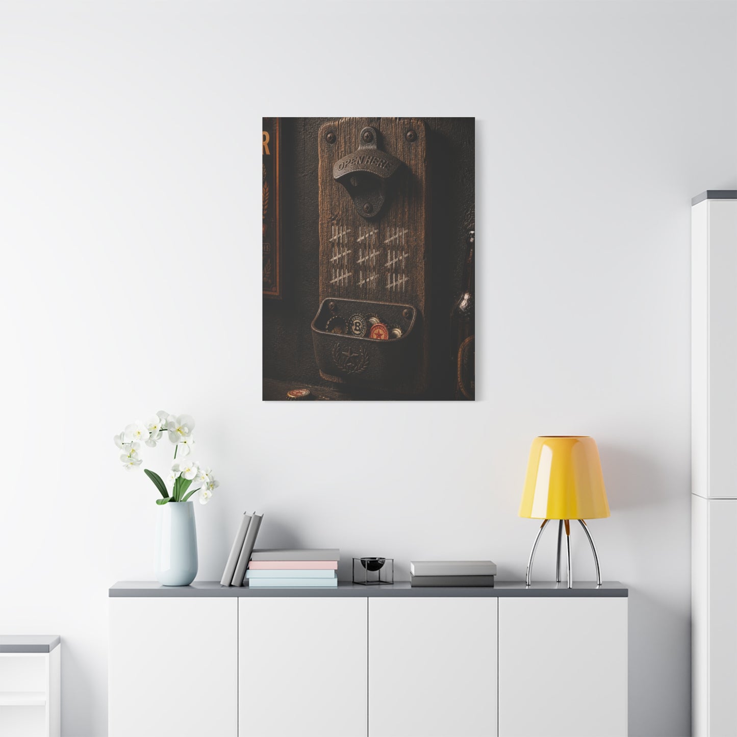 Rustic Bottle Opener Wall Sculpture Wall Art & Canvas Print