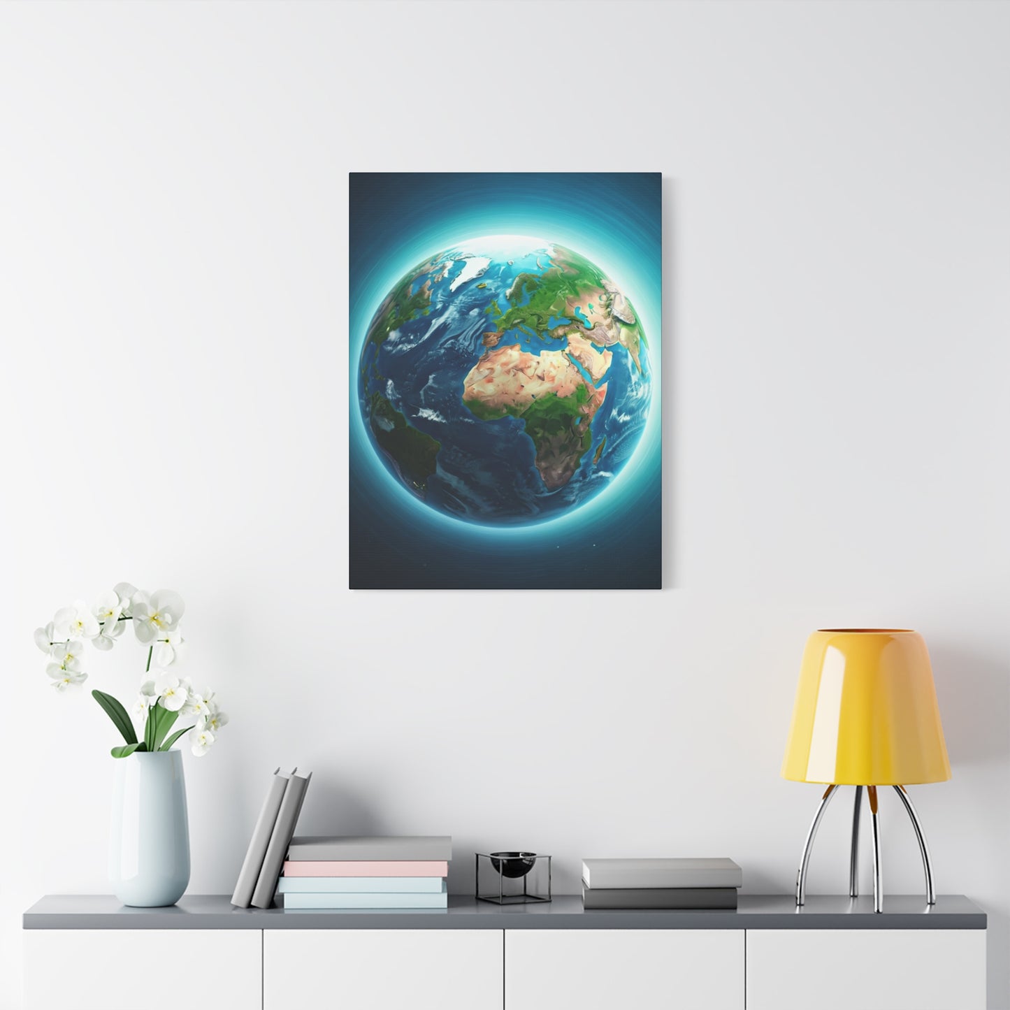 Glowing Earth from Space Wall Art & Canvas Prints
