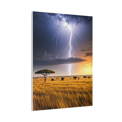 Golden Savannah Horizon Wall Art & Canvas Prints