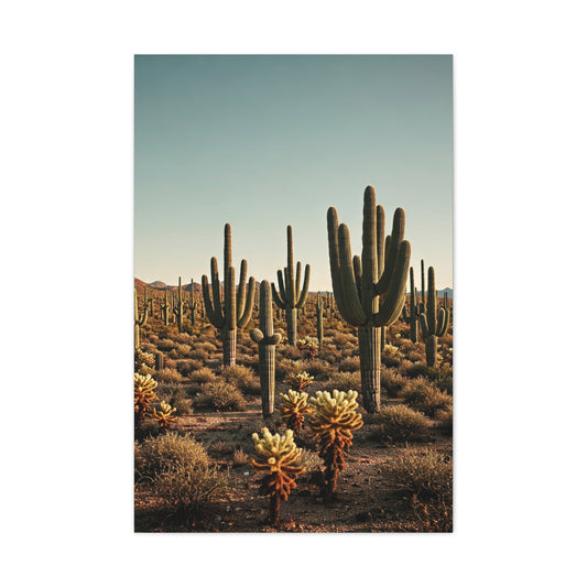 Saguaro Valley Desert Landscape Wall Art & Canvas Prints