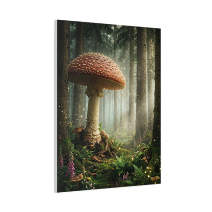 Enchanted Giant Amanita Forest Wall Art & Canvas Print