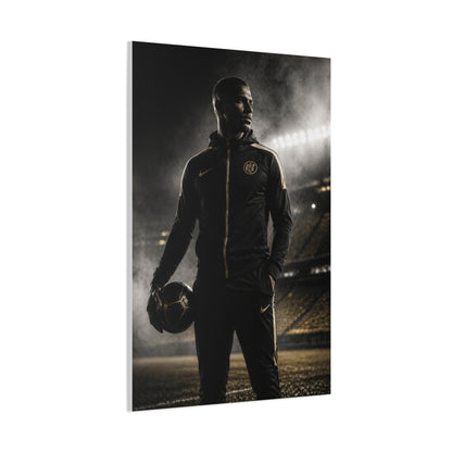 Athlete Stadium Editorial Portrait Wall Art & Canvas Print