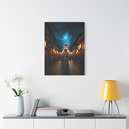 Spirit Procession of the Blue Flame Wall Art & Canvas Prints