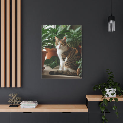Serene Garden Cat Wall Art & Canvas Prints