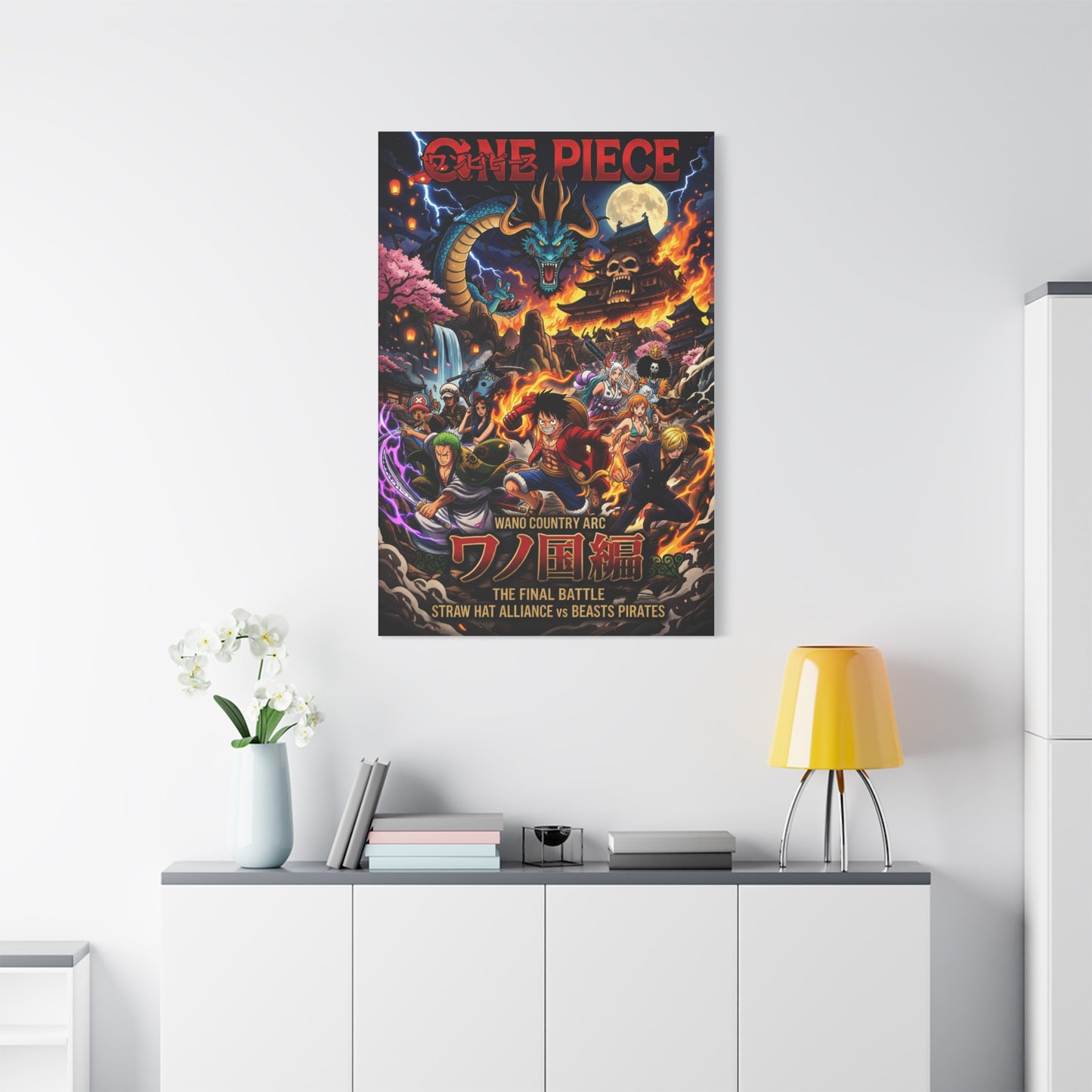 One Piece Wano Country Arc Final Battle Poster Wall Art & Canvas Print