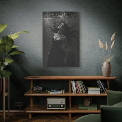 Submerged Black and White Portrait Wall Art & Canvas Print