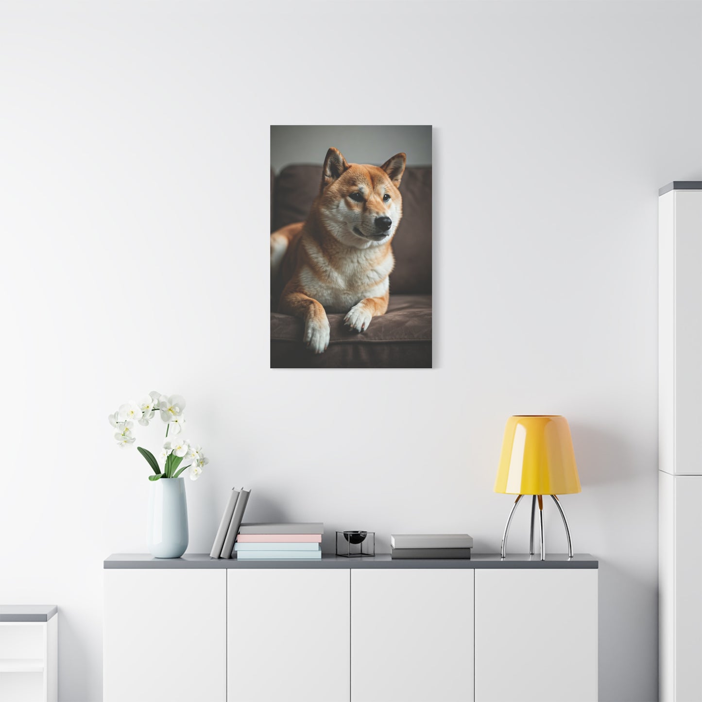 Cozy Shiba Serenity Wall Art & Canvas Print