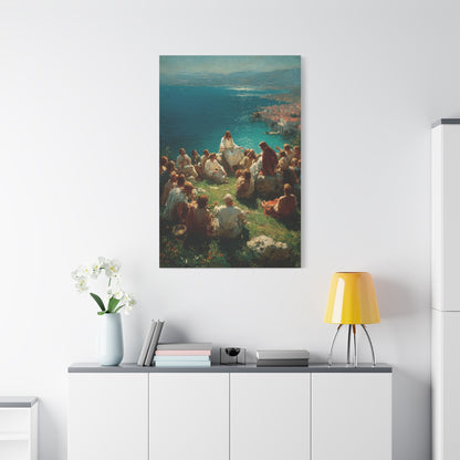 Sermon by the Sea Sacred Teaching Wall Art & Canvas Print
