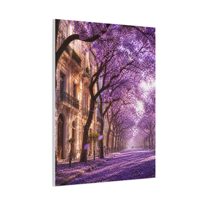 Jacaranda Blossom Boulevard Wall Art & Canvas Print