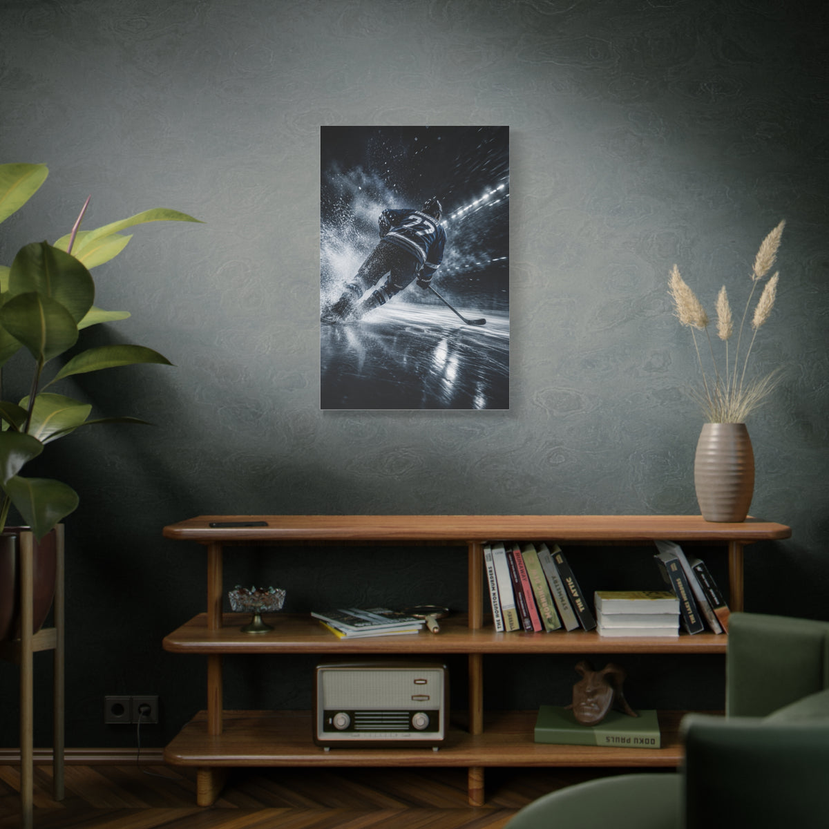 Ice Velocity Hockey Sports Wall Art & Canvas Print