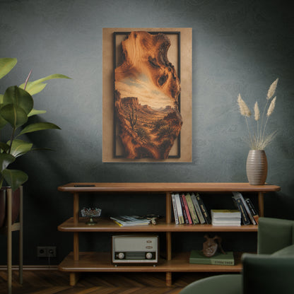 Live Edge Desert Mesa Southwest Wall Art & Canvas Print