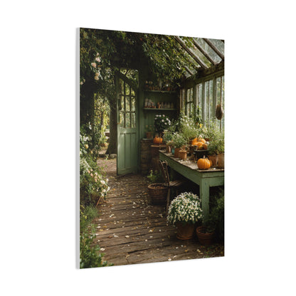 Farmhouse Greenhouse Harvest Interior Wall Art & Canvas Print