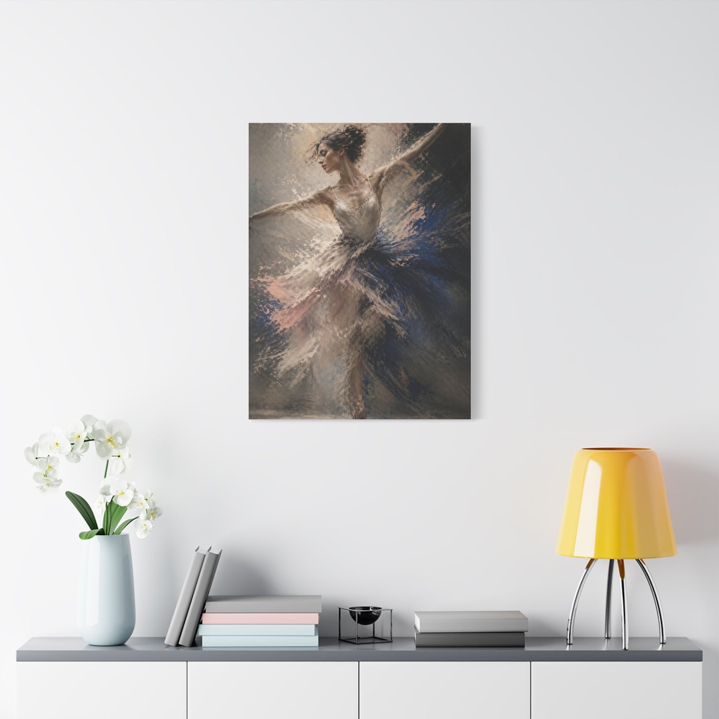 Expressive Ballet Motion Painting Wall Art & Canvas Print