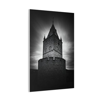 Gothic Fortress Tower Under Dramatic Skies Wall Art & Canvas Prints