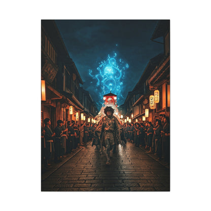 Spirit Procession of the Blue Flame Wall Art & Canvas Prints