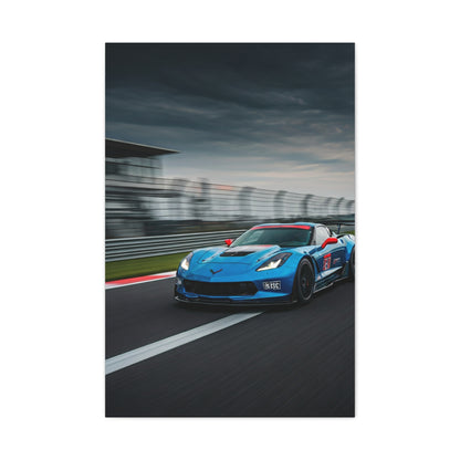 2019 Chevrolet Corvette C7 Z06 Start Finish Straight Wall Art & Canvas Prints