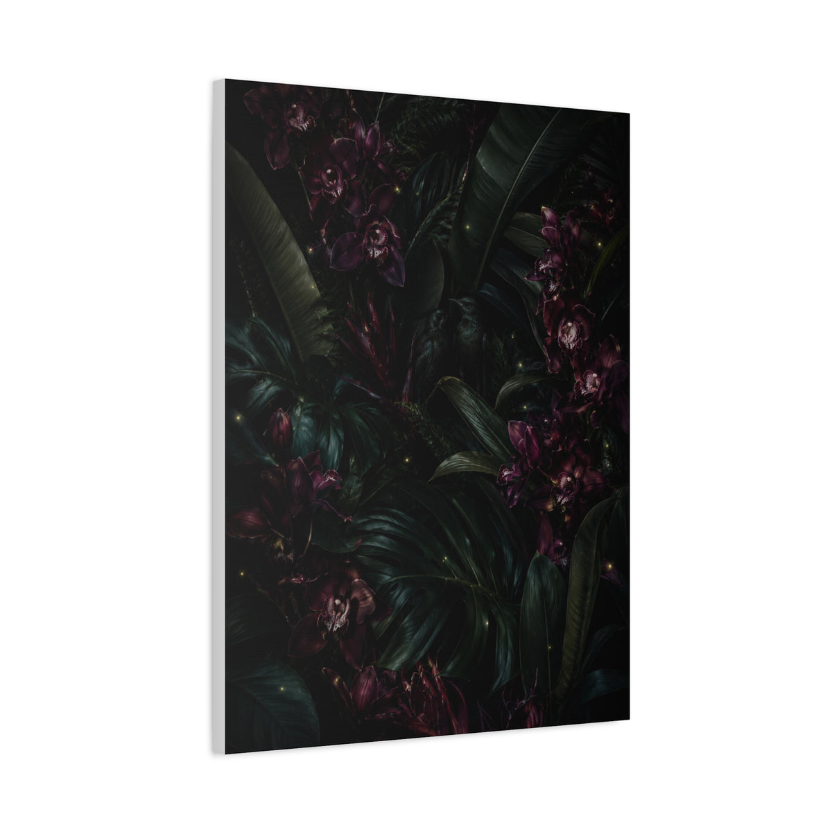 Tropical Noir Orchid Midnight Romance Wall Art & Canvas Print