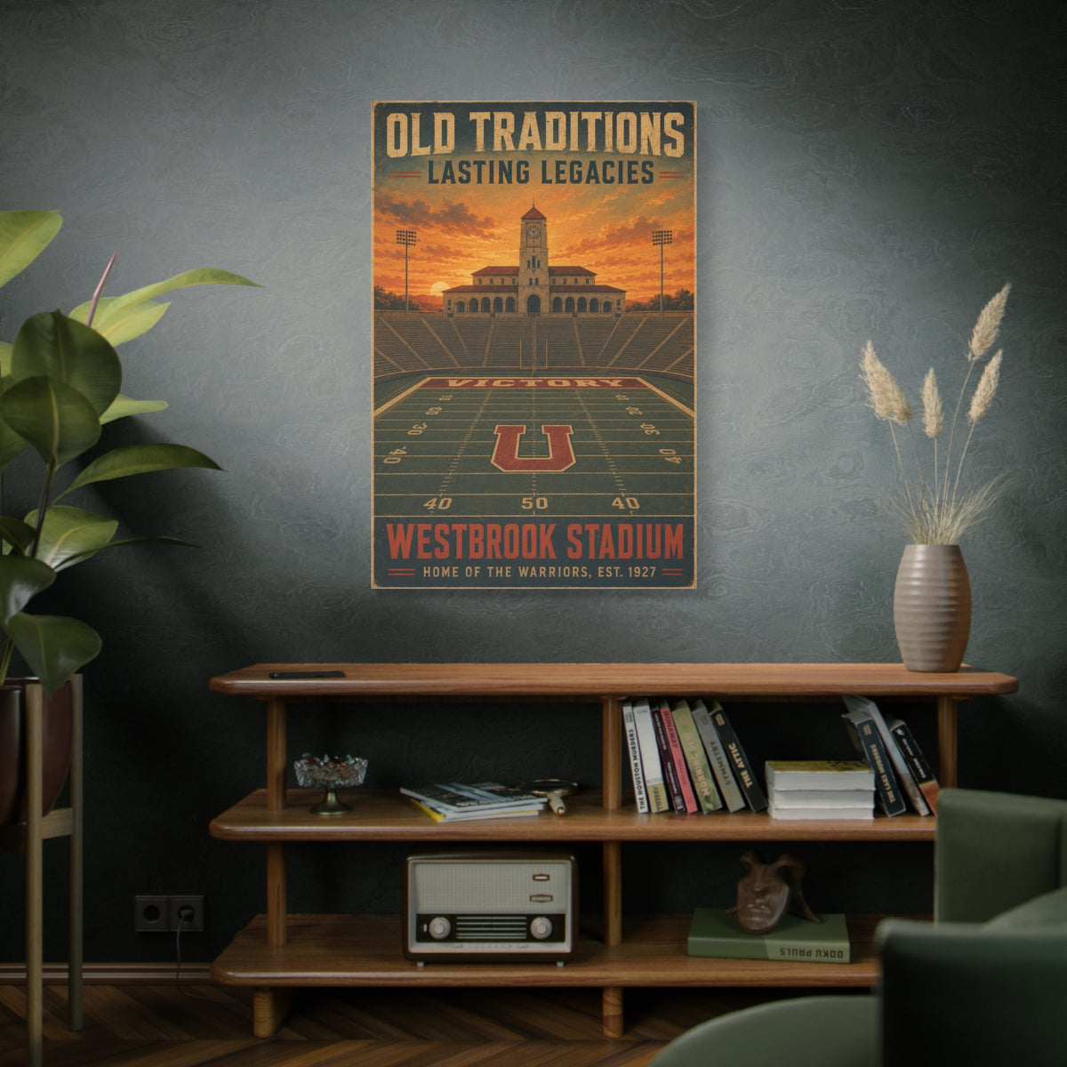 Vintage Stadium Legacy Sports Wall Art & Canvas Print