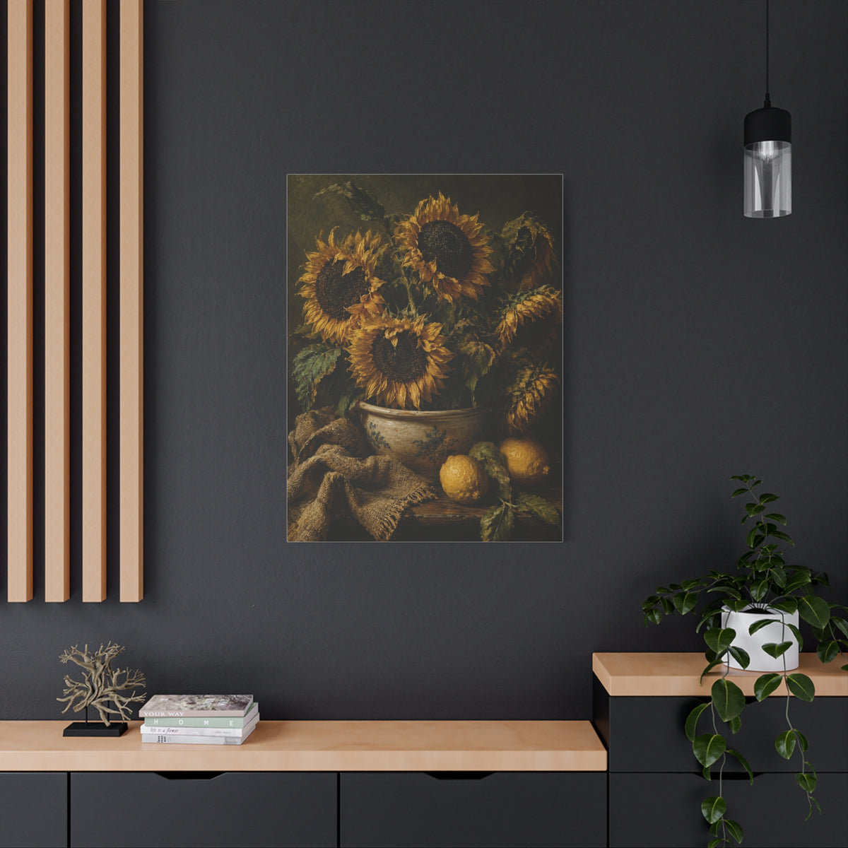 Baroque Sunflower Arrangement Wall Art & Canvas Print