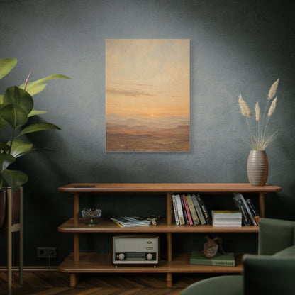 Minimal Desert Horizon Sunset Panorama Wall Art & Canvas Print