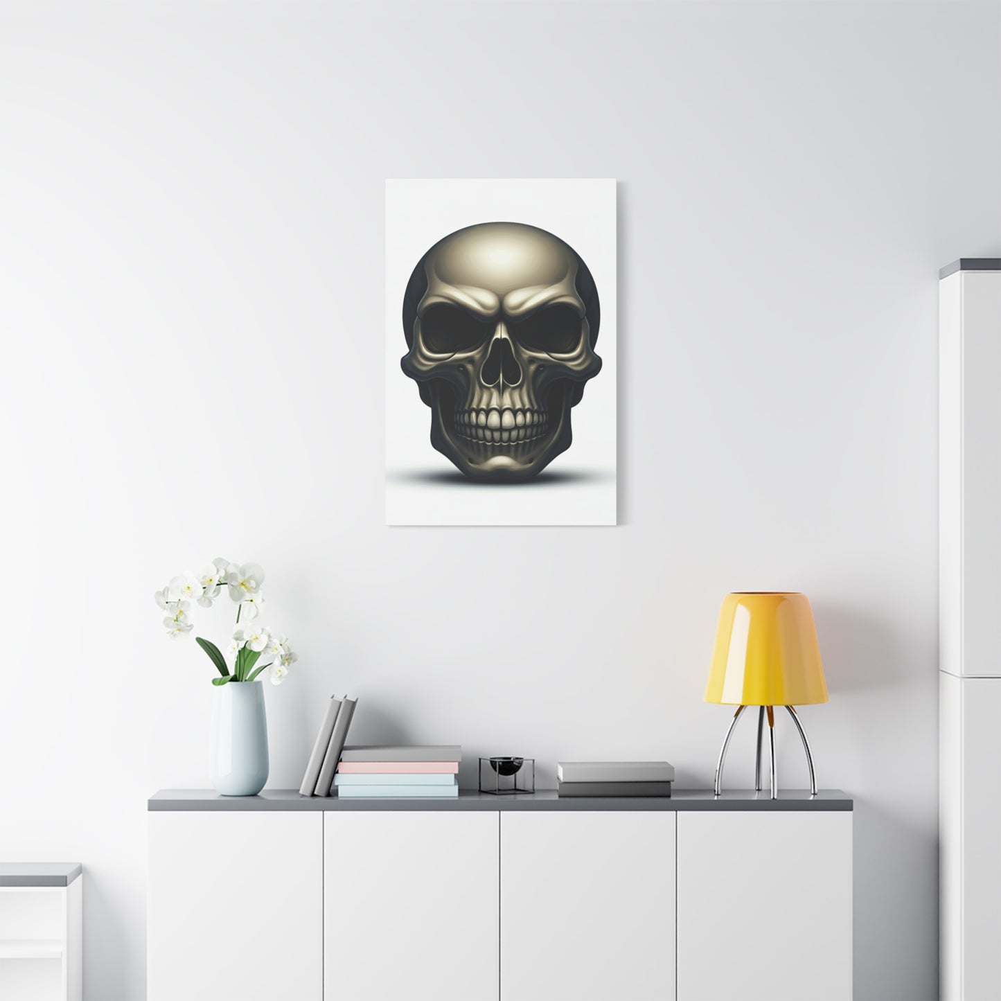 Classic Metallic Skull Wall Art & Canvas Prints