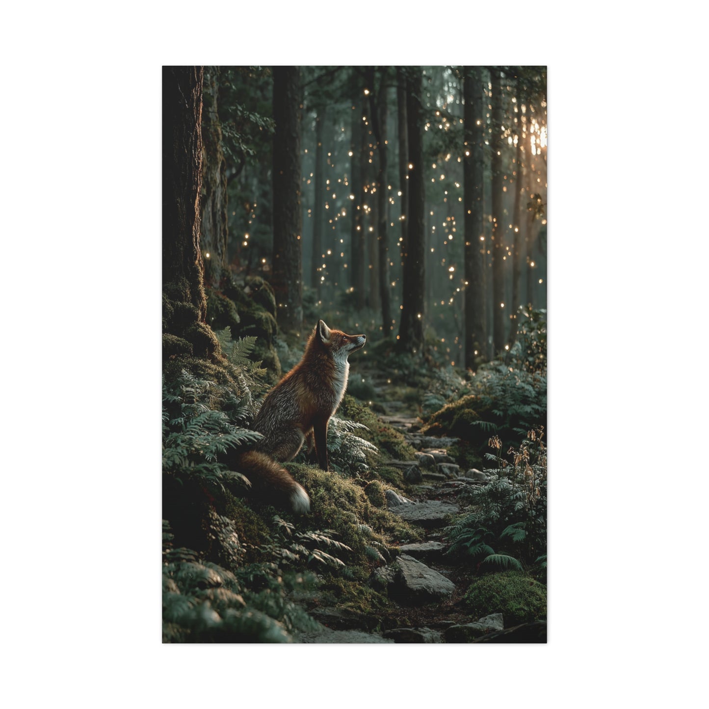 Enchanted Forest Fox Wall Art & Canvas Print