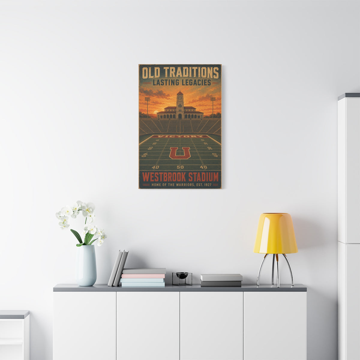 Vintage Stadium Legacy Sports Wall Art & Canvas Print