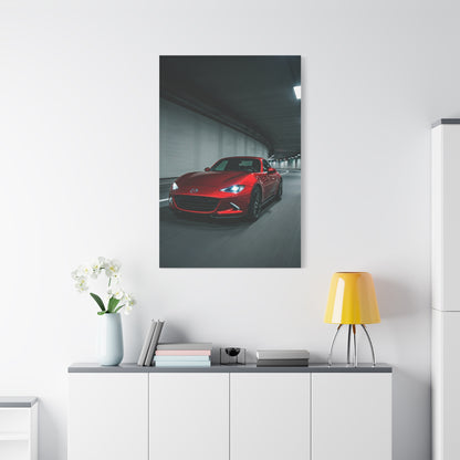 Mazda MX-5 Miata RF Night City Tunnel Wall Art & Canvas Prints