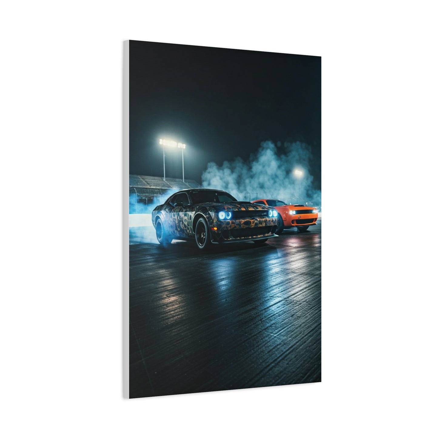 Demon 170 Smoke Assault – Twin Challenger Drag Duel Wall Art & Canvas Prints
