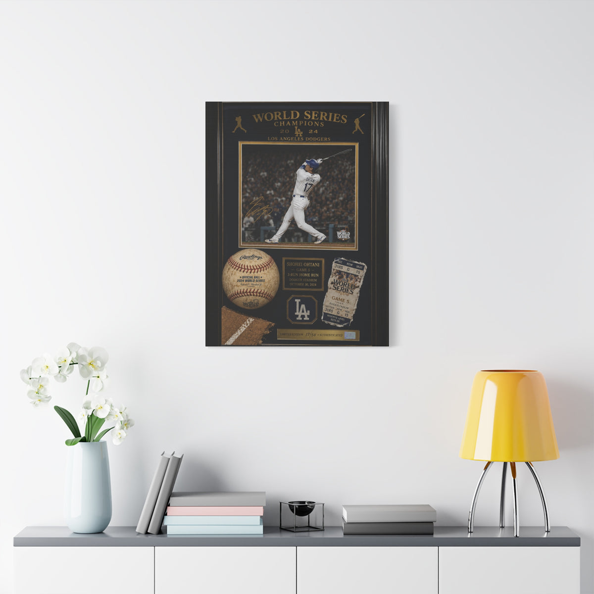 Shohei Ohtani World Series Memorabilia Sports Wall Art & Canvas Print