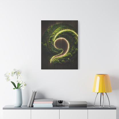 Moss Innovation Spiral Biophilic Wall Art & Canvas Print