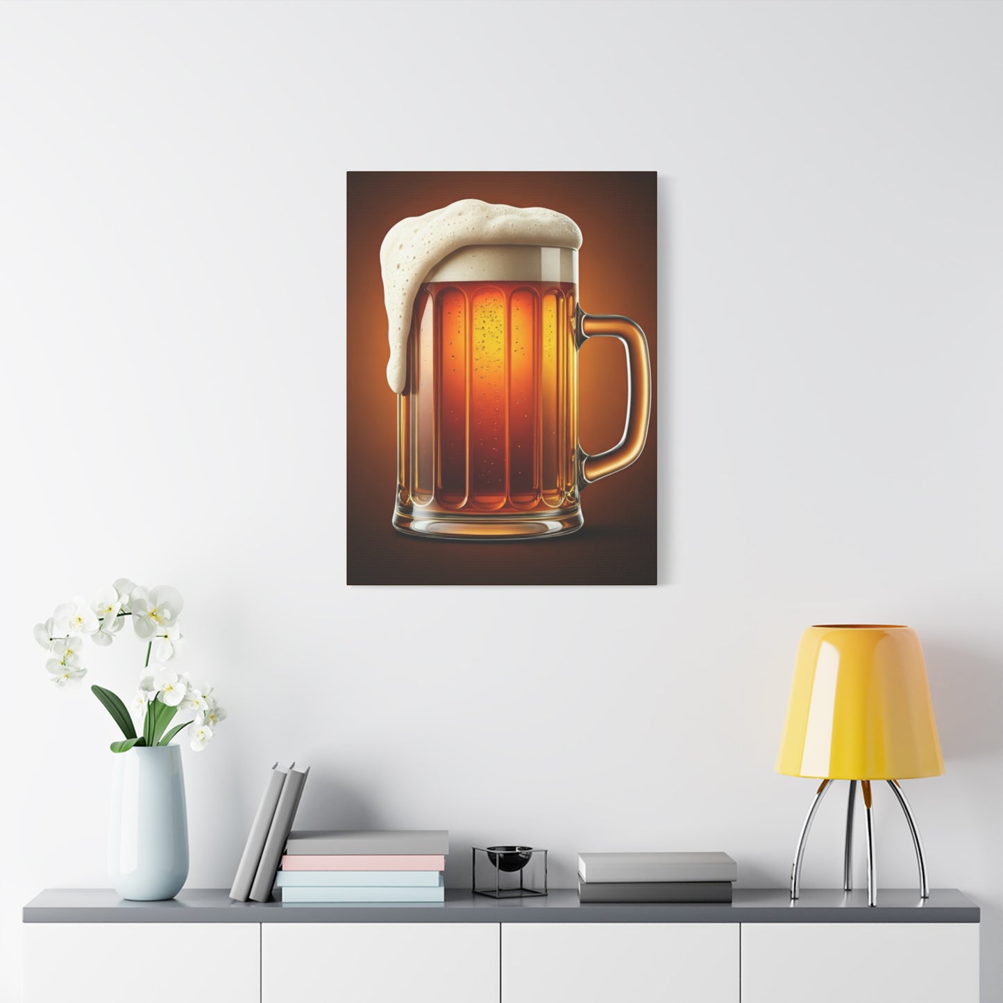 Golden Brew Glow Wall Art & Canvas Print