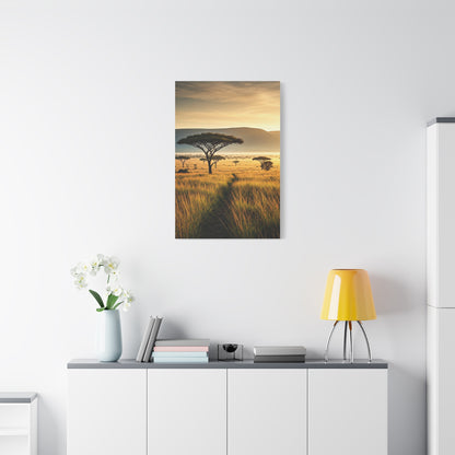 Golden Savannah Acacia Tree Horizon Wall Art & Canvas Prints