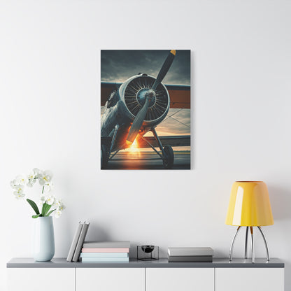 Vintage Prop Engine Close-Up Wall Art & Canvas Prints